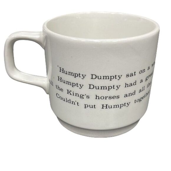 Vintage Johnson Brothers Snowhite Ironstone Plate & Humpty Dumpty Mug - Picture 3 of 10